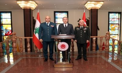 Bakan Akar, Lübnan Silahlı Kuvvetler Komutanı Korgeneral Joseph Aoun’u Kabul Etti