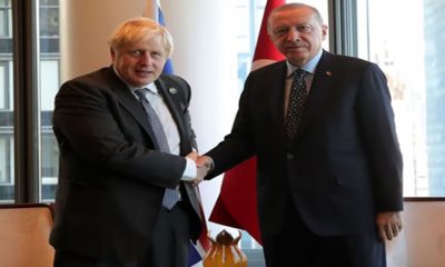 Cumhurbaşkanı Erdoğan, Birleşik Krallık Başbakanı Johnson ile bir araya geldi