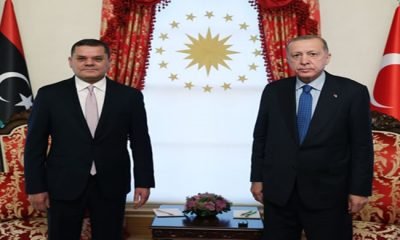 Cumhurbaşkanı Erdoğan, Libya Millî Birlik Hükûmeti Başbakanı Dibeybe’yi kabul etti