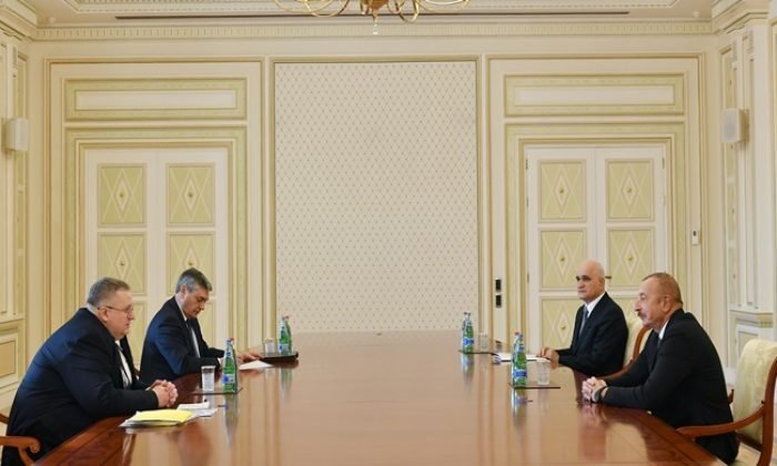 İlham Aliyev, Rusya Federasyonu Başbakan Yardımcısı’nı kabul etti