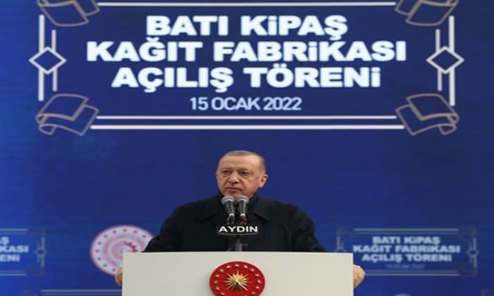 Cumhurbaşkanı Erdoğan, Batı Kipaş Kâğıt Fabrikası’nın açılışını yaptı