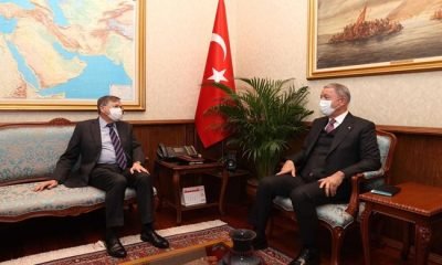 Millî Savunma Bakanı Hulusi Akar, ABD’nin Ankara Büyükelçisi David M. Satterfield’i Kabul Etti