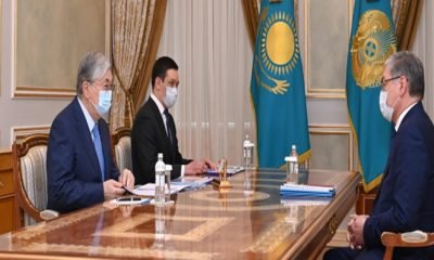 Глава государства Касым-Жомарт Токаев принял министра юстиции Каната Мусина