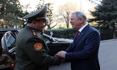 Millî Savunma Bakanı Hulusi Akar, Tacikistan Savunma Bakanı Org. Sherali Mirzo ile Bir Araya Geldi