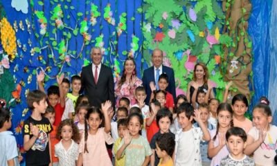 Cumhurbaşkanı Ersin Tatar, Yeni Yüzyıl Anaokulu Yıl Sonu Sergisi’ne katıldı