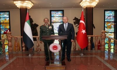 Millî Savunma Bakanı Hulusi Akar, Birleşik Arap Emirlikleri Genelkurmay Başkanı Korg. Al-Rumaithi’yi Kabul Etti