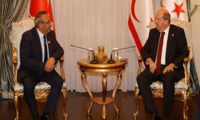 Cumhurbaşkanı Ersin Tatar, İngiltere Türk Toplumu Futbol Federasyonu (TTFF) Başkanı İrfan Davulcular ve yönetim kurulu üyelerini kabul etti