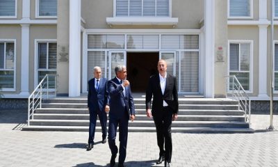 İlham Aliyev, Samukh’ta inşa edilen Sarkar köyü çocuk müzik okulunun yeni binasının açılışına katıldı