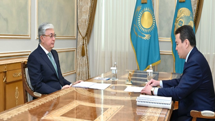 Devlet başkanı Başbakan Alihan Smailov’u kabul etti