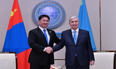 Kassym-Jomart Tokayev, Moğolistan Cumhurbaşkanı Ukhnaagiin Khurelsukh ile görüştü